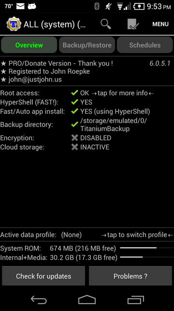 Titanium Backup Overview Tab | KingoRoot, the best one-click Android root tool Titanium Backup Interface | Kingoroot, the best one-click Android root tool.